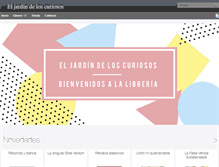 Tablet Screenshot of eljardindeloscuriosos.com